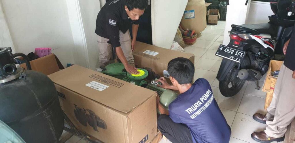 pompa dan filter yang dijual oleh trijaya pool