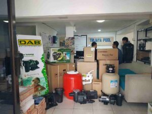 pompa dan filter yang dijual oleh trijaya pool