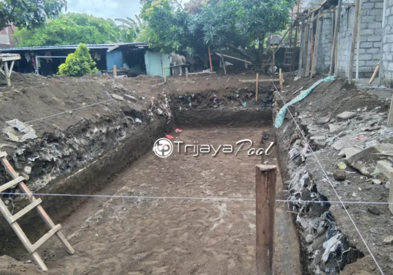 survei lokasi kolam renang proyek