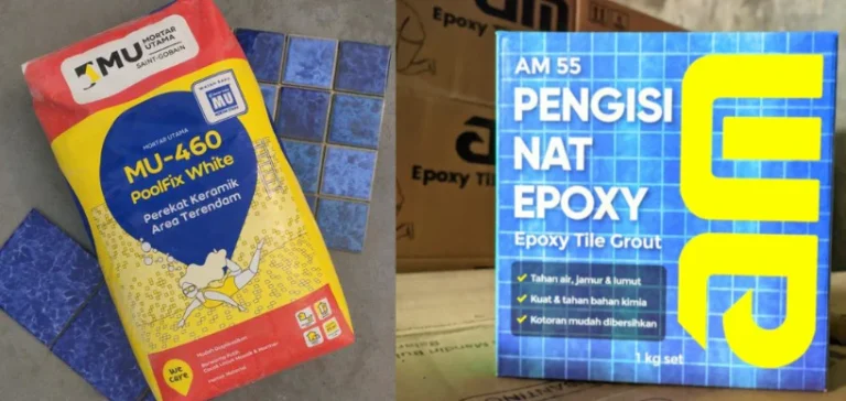 Apa Fungsi Nat Perekat Keramik atau Mozaik Kolam Renang? nat keramik kolam renang
